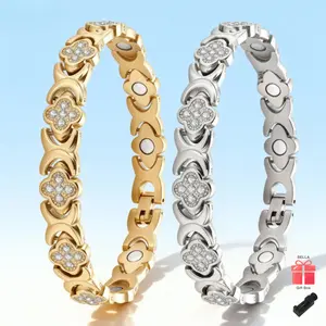 BELLA Copper Bracelets for Women , PureCopper Magnetic Bracelet with 3500 Gauss EffectiveMagnets Outdoorfun pulsera  sanadora Boho White bracelets for women copper bracelet Love Clip charm bracelet bracelet stocking stuffer bracelets couple bracelets