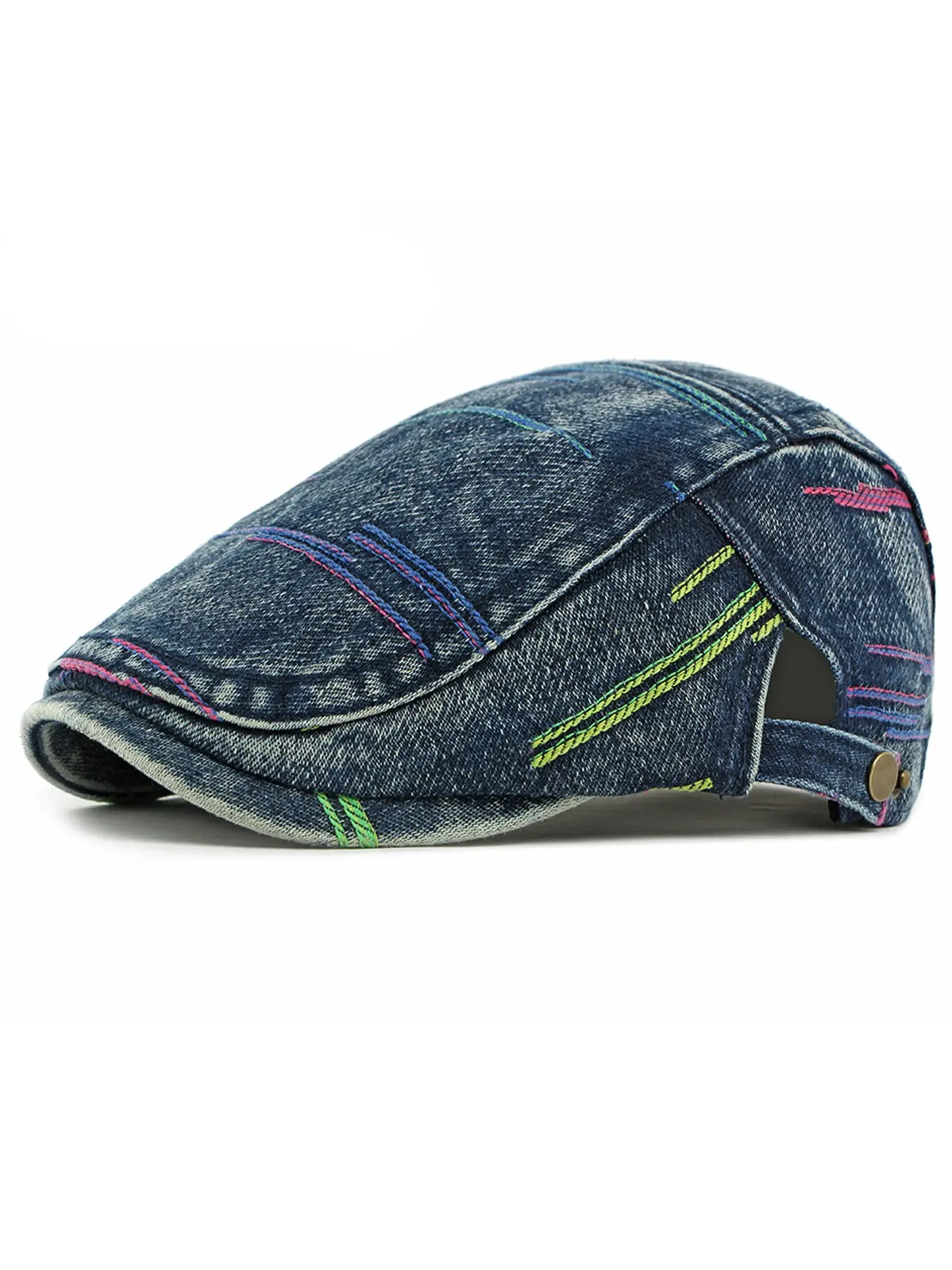 Unisex Denim Vintage Newsboy Cap Ivy Gatsby Driving Hunting Cabbie Hat Unique Design Durable