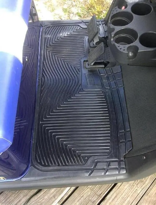 212 MAIN Custom Fit 8mm Thickness Natural Rubber Slip-Resistant Floor Protection Mat for E-Z-Go RXV Golf Carts (8mmthickness)