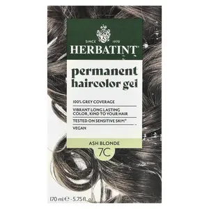 Herbatint Permanent Haircolor Gel, 7C Ash Blonde, 5.75 fl oz (170 ml)