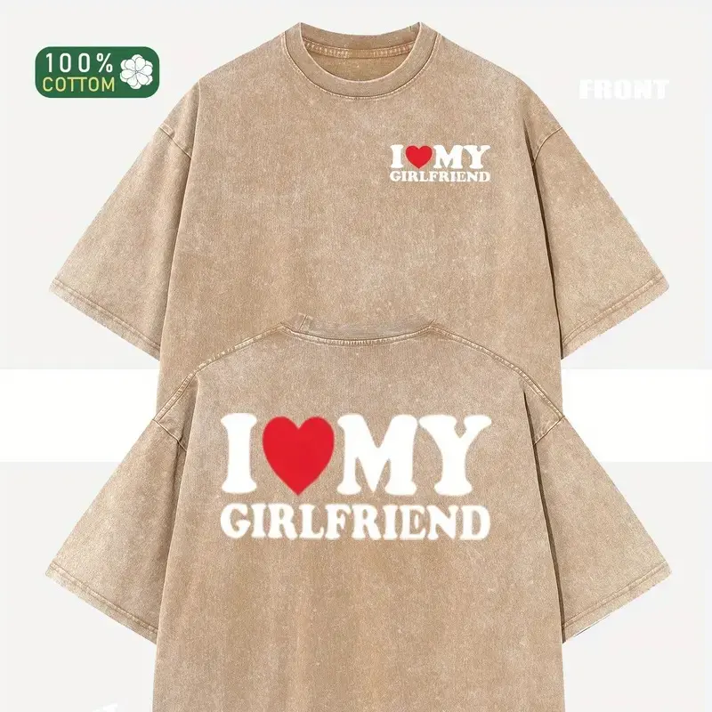 Washed T-shirt-Apricot