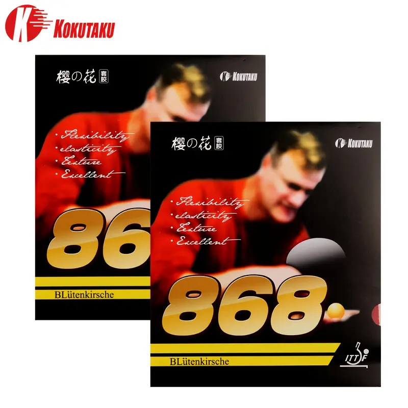 2 Pack Kotakatu Professional Sport Table Tennis Rubber Sheets, 2.2mm Thickness, High Adhesion & Elasticity, Durable & Stable