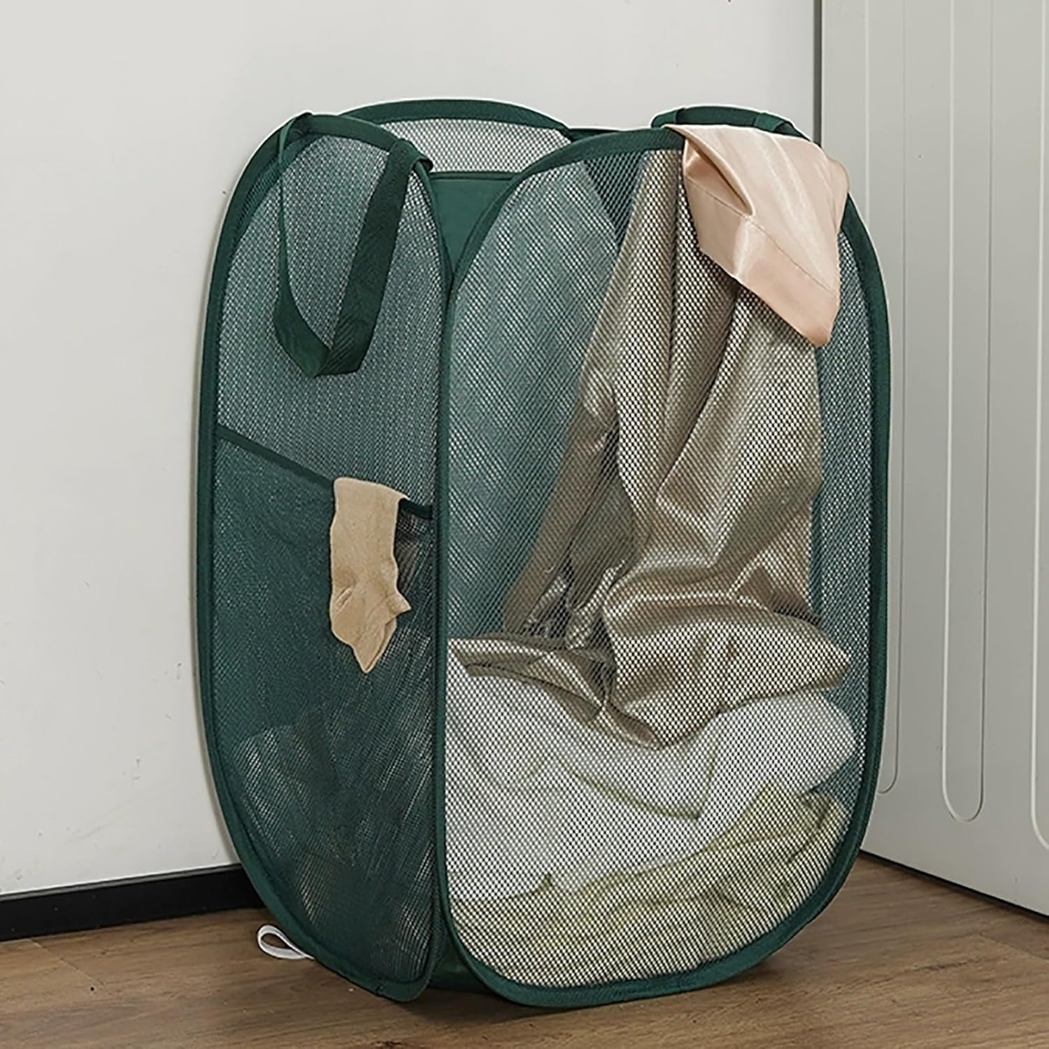 2PCS，Closet storage baskets, mesh laundry baskets, foldable bathroom laundry baskets, and multi-purpose storage baskets—essential storage solutions for homes, rental properties, schools, and offices. Perfect for Easter,mother'sdaygift