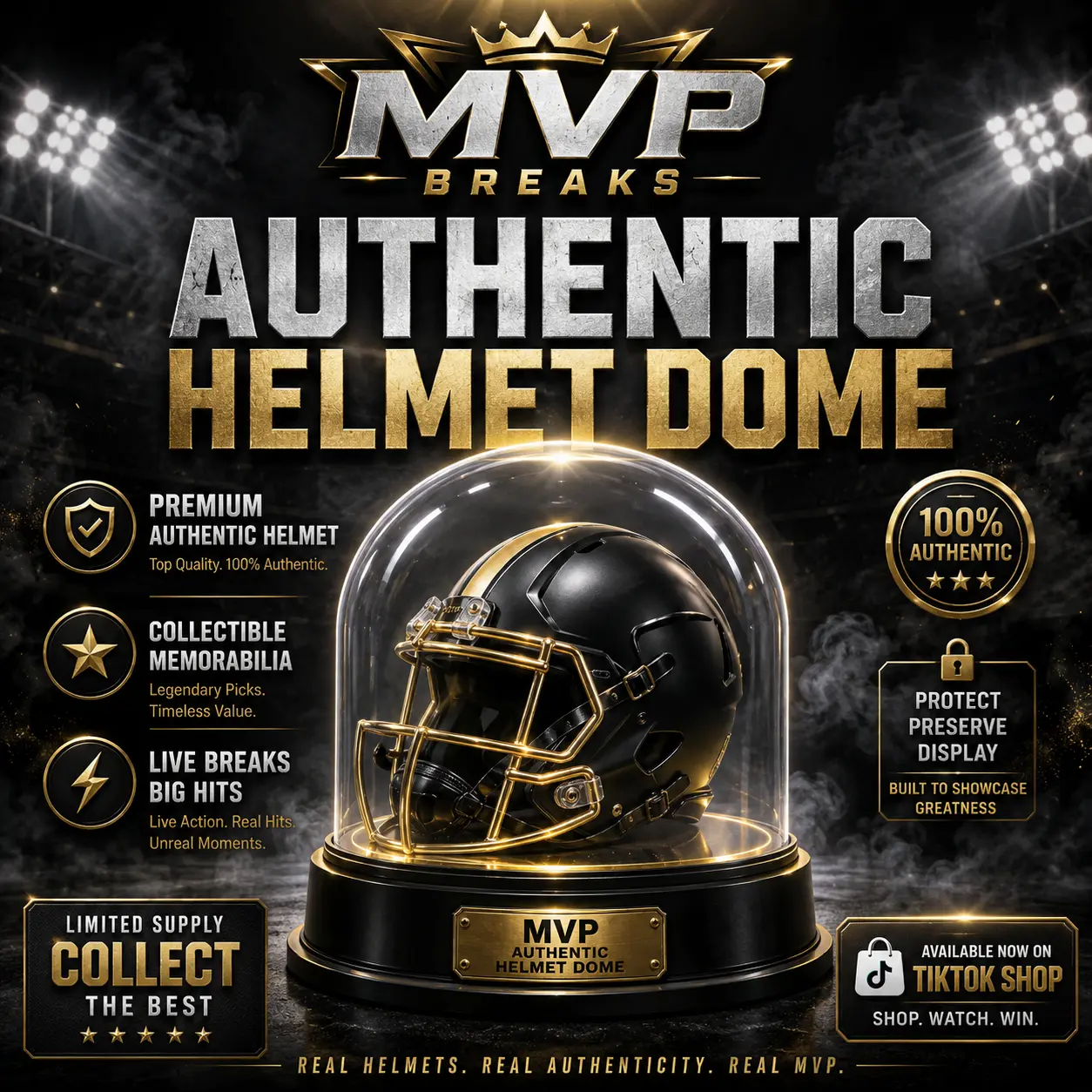 Dome-Signature Sport Breaks Signed Autographed Helmet Box Break Experience Special Collectible Unique Design Special Collectible