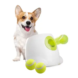 All for Paws Automatic Tennis Ball Launcher for Small to Medium Sized Dogs, 3 Balls Included, Mini All For Paws