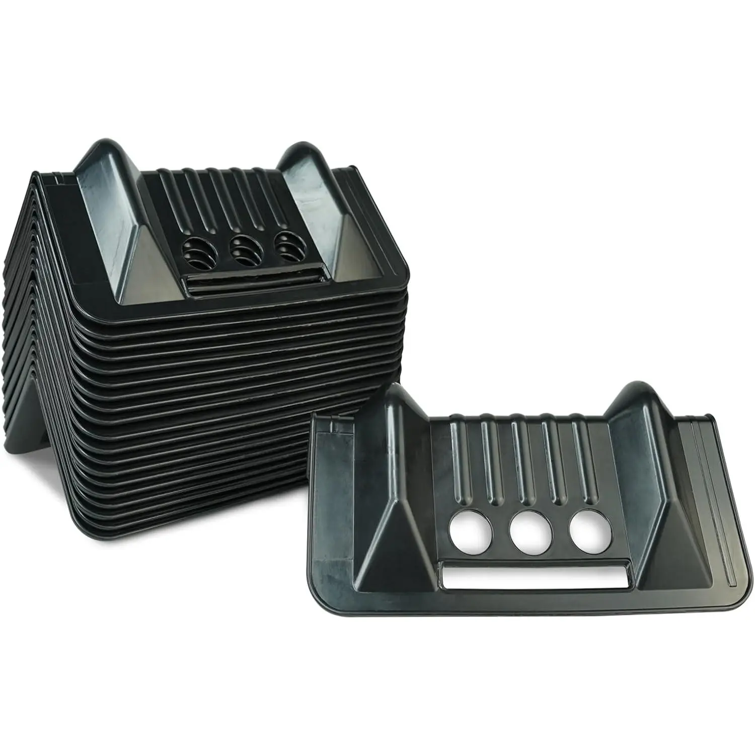 20 Pack Black Flatbed Edge Protectors for Cargo Loads Corner Protectors Flatbed Used Together with Webbing to Protect Cargo