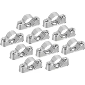 10 count Pipe Support Pipe Bracket Clamp for OD 20mm Pipe Wall Mount Ceiling Mount Rigid Pipe Straps for Metal Pipe Tube