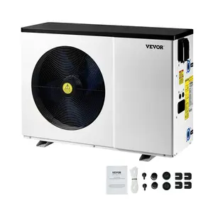 VEVOR Electric Pool Heat Pump, Summervibes,Summervibes, 51200 BTU, Pool Heaters for 7926-15851GAL Above and In Ground Pools, Low Noise, Heating and Cooling Highly Efficient & Energy-Saving Pool Water Heater AC208-230V 60Hz