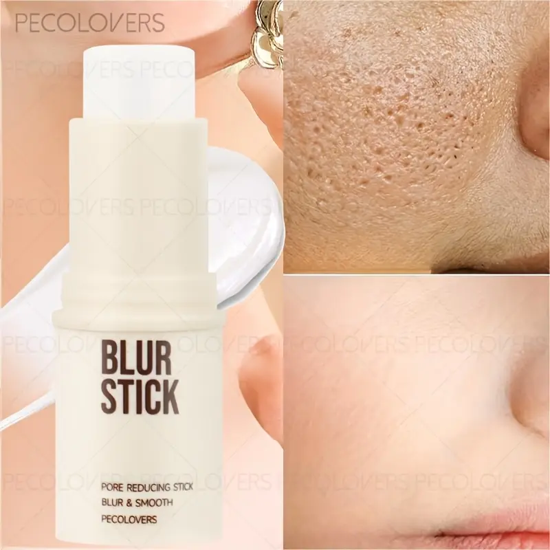 1pc Transparent Pore-Closing Stick, Pre-Makeup Moisturizing Stick, Minimizes Pores, Blurs Pores, Matte Concealer, Seamless Coverage - Gentle Oil-Free Formula Suitable For All Skin Types, Daily Clear Glowing Radiant Skin
