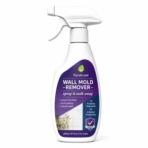 YucaiLuxe Wall Mold Remover Spray, 240ml No-Scrub Mildew Stain Cleaner, Spray & Walk Away Instant Killer, 4-Week Regrowth Prevention, Safe for Household Walls