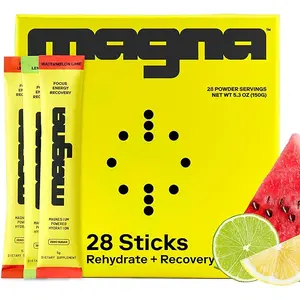 Magna All Day Magnesium Electrolytes | 28 Sticks in Variety Flavors | All Day Hydration. High Magnesium. No Salt Bomb.