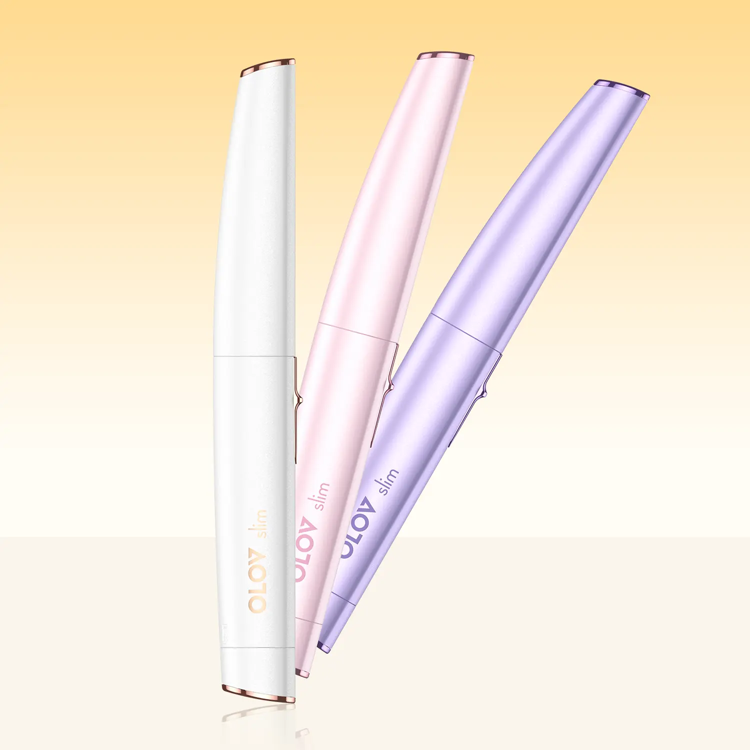 Facial Hair Removal for Women, Painless Eyebrow Trimmer with Pivoting Head, Electric Battery Operated Body Hair Remover with 2 Replaceable Blade for Face Neck Chin Bikini, White