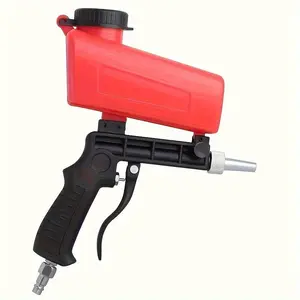 Handheld sandblasting gun Pneumatic small sandblasting machine Plastic glass metal oil and rust removal impurity equipment - portable, pneumatic, gravity supply, adjustable - very suitable for rust removal! Hardware
