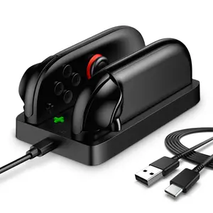 i-Blason Charging Dock Compatible with Nintendo Switch 2 for JoyCon Controller, Portable Slim Small Lightweight Minimalist Charger Station with Charging Cable & LED Indication