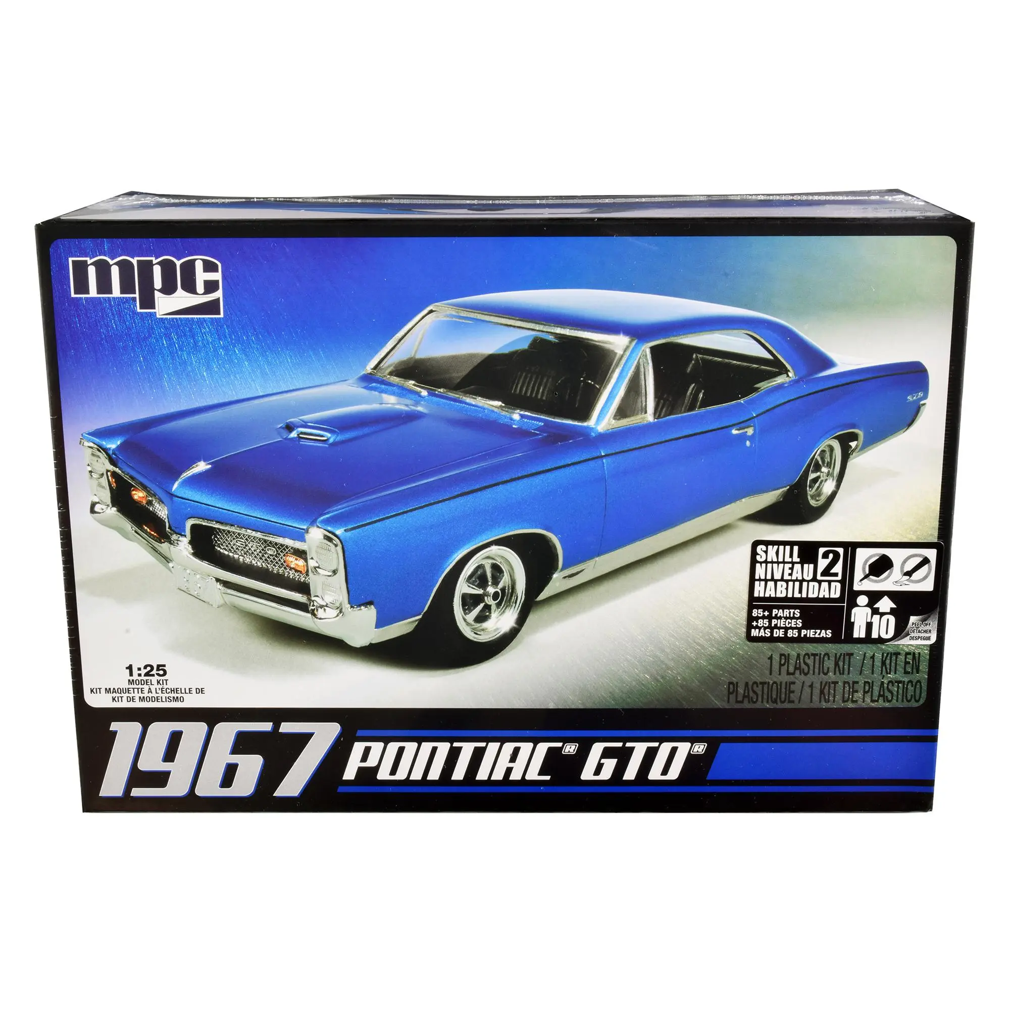 Skill 2 Model Kit 1967 Pontiac GTO 1/25 Scale Model by MPC