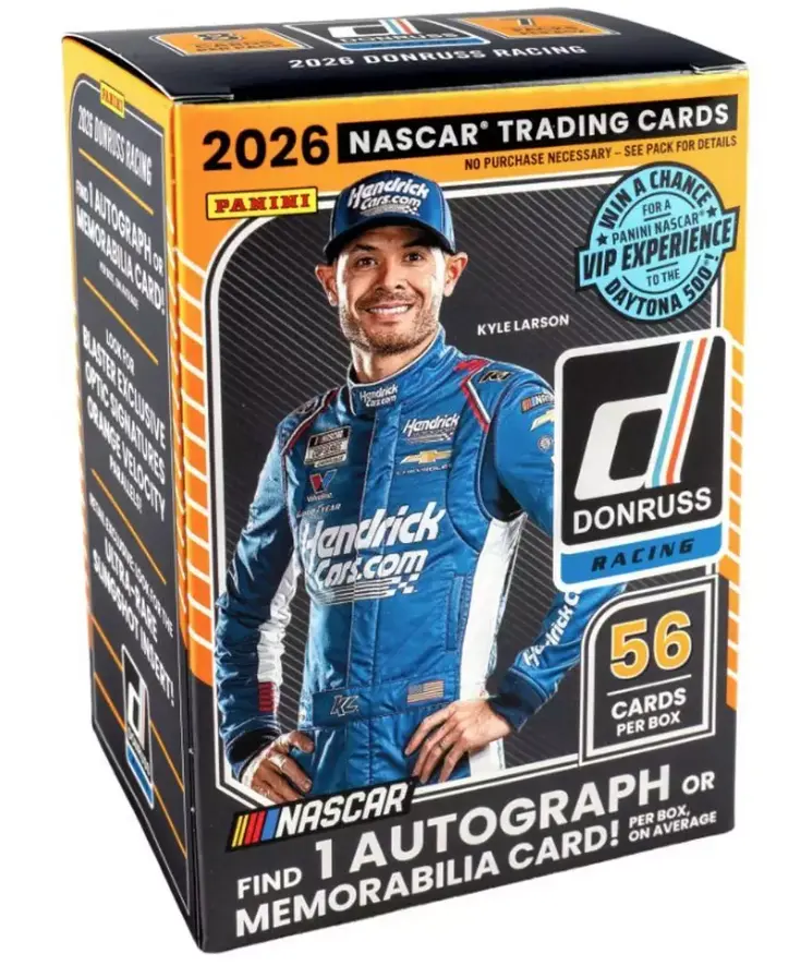 2026 Nascar Donruss Blaster - Find 1 Auto Or Memorabilia Per Box On Average