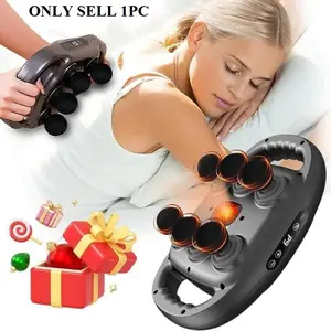 Professional Handheld Electric Massager, Deep Tissue Massage for Legs Arms Waist Back Hip, Adjustable 9 Modes & Strengths, Holiday Gift