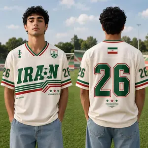 Custom Iran Inspired Soccer Jersey, Retro Persian Style Shirt, Personalized Number Football Jersey, Persian Fan Gift