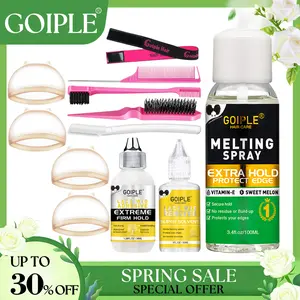 【Spring Glow-Up】Lace Melting Spray for Wigs - Extra Hold Adhesive for a Natural Look, Wig Glue Alternative with HD Wig Cap and Wig Band Haircare Blend Hairline