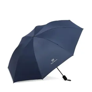 2pcs Sun Protection Umbrella With Coating For Women Men, 8 Bone Vinyl Umbrella, Sunscreen Manual Folding Umbrella, UV Umbrella, Unfolded Under The Umbrella 38.1inch