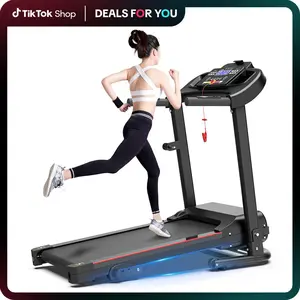 FYC Folding Treadmill with Handle - 2.5HP Electric, 265lb Capacity, Incline, Bluetooth, Fitness Tracking Display, Spacious Running Belt | Home Office Walking Pad, Home Workout Gym Equipment
