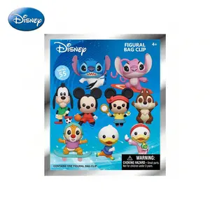Disney Officially Licensed Mickey & Minnie Mouse Figural Keychain, Cute Collectible Figurine Bag Clip Gift for Family & Friends, Perfect New Year Present