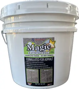 40 lb. Bucket Asphalt Magic Crack Filler – Easy, Quick Repair for Driveways & Parking Lots – Prevents Water Damage & Enhances Appearance!!