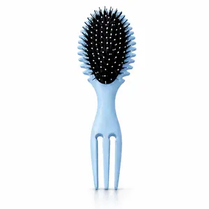 Curl Defining Brush for Curly Hair — No-Frizz Detangling Brush for Wavy, Coily & 3A–4C Hair | Wash Day Curl Clumping Tool | Define Curls Without Heat