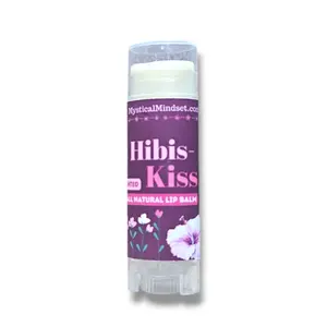 Organic Unscented Lip Balm with Hibiscus and Calendula, Hibis-Kiss, Skincare, Comfort Daily Gentle, Jojoba, Shea