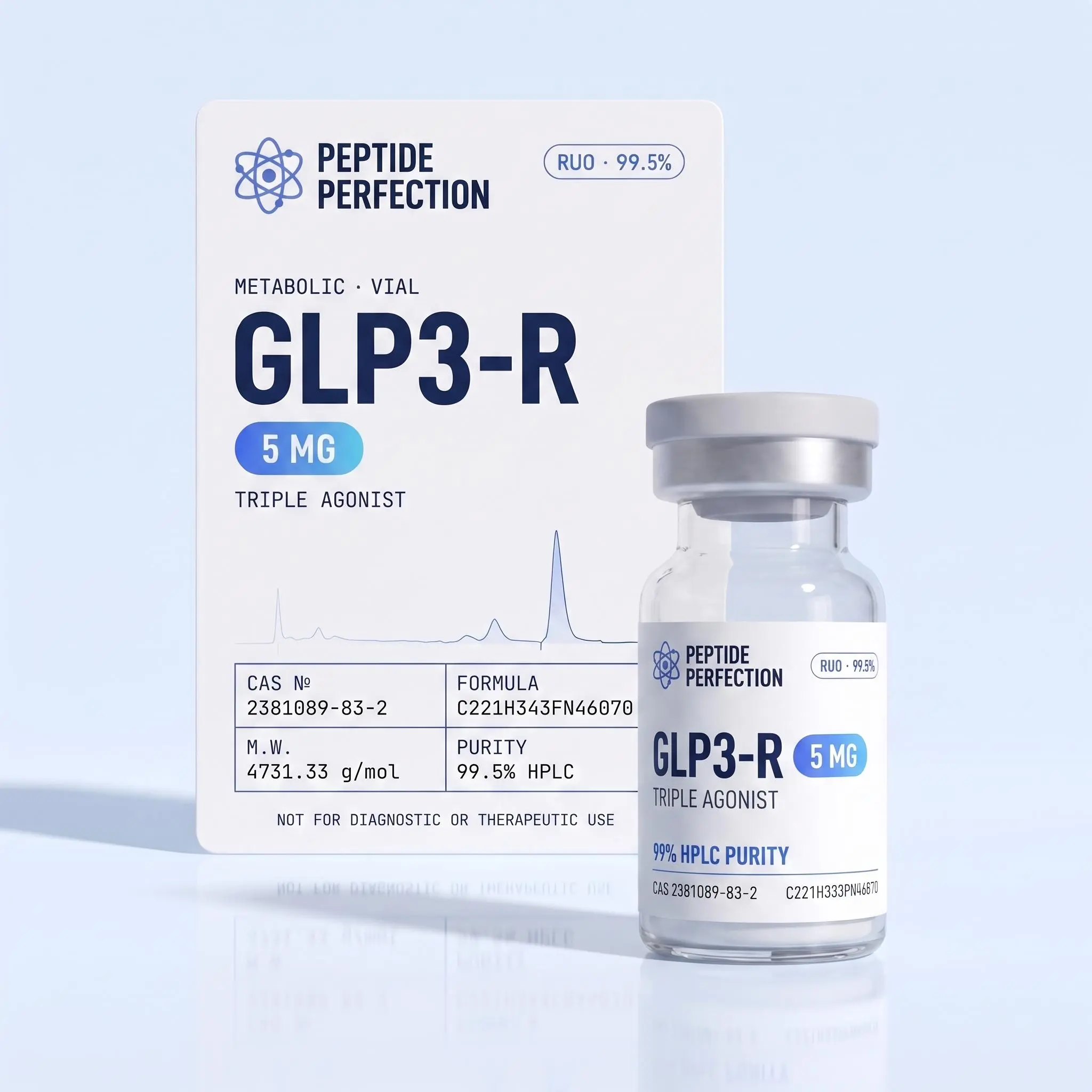 Retatrutide 5mg Triple Agonist Research Vial for Laboratory Use