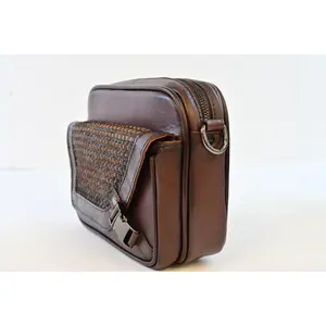 BROWN BOVINE MESSENGER BAG