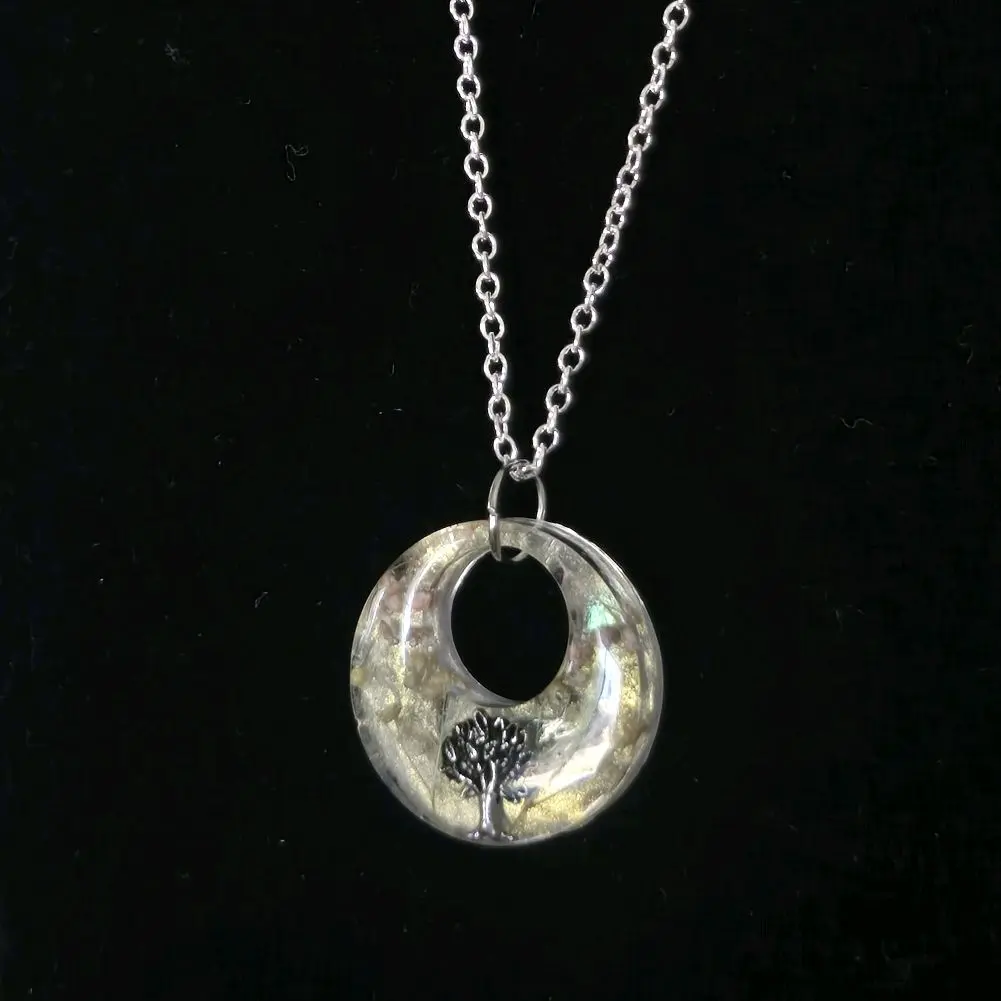 Hand Crafted Resin Pendent Tree of Life Necklace, Pendent.