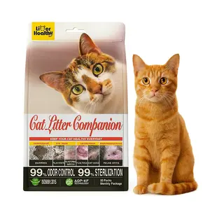 Cat Litter Deodorizer - Effectively deodorizes, Non-irritating, Safe and freshens the air, Disinfectant suitable for litter boxes and trays, Patented technology