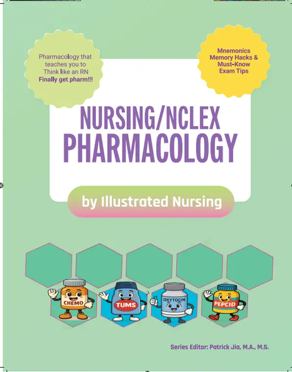 Nursing/ NCLEX Pharmacology Book for Nursing School & NCLEX Review. 230 engaging pages  Spiral book English Paperback Learning Books