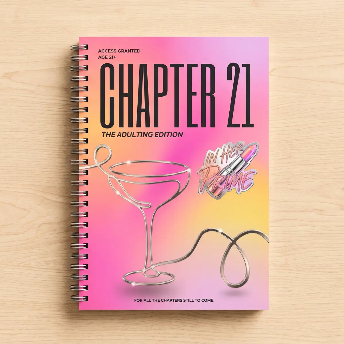 21st Birthday Gift Card Book for Daughter - Chapter 21 Adulting Keepsake, Add Your Own Cards