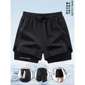 Men's 2-in-1 Sports Shorts, Quick-Drying Breathable Comfortable Shorts, Casual Athletic Shorts for Summer Beach Vacation, Athletic Wear ShortsRAIMENTRY