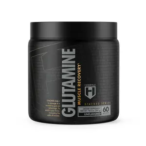 HOSSTILE L-Glutamine Powder - Unflavored, 60 Servings - Supports Muscle Recovery