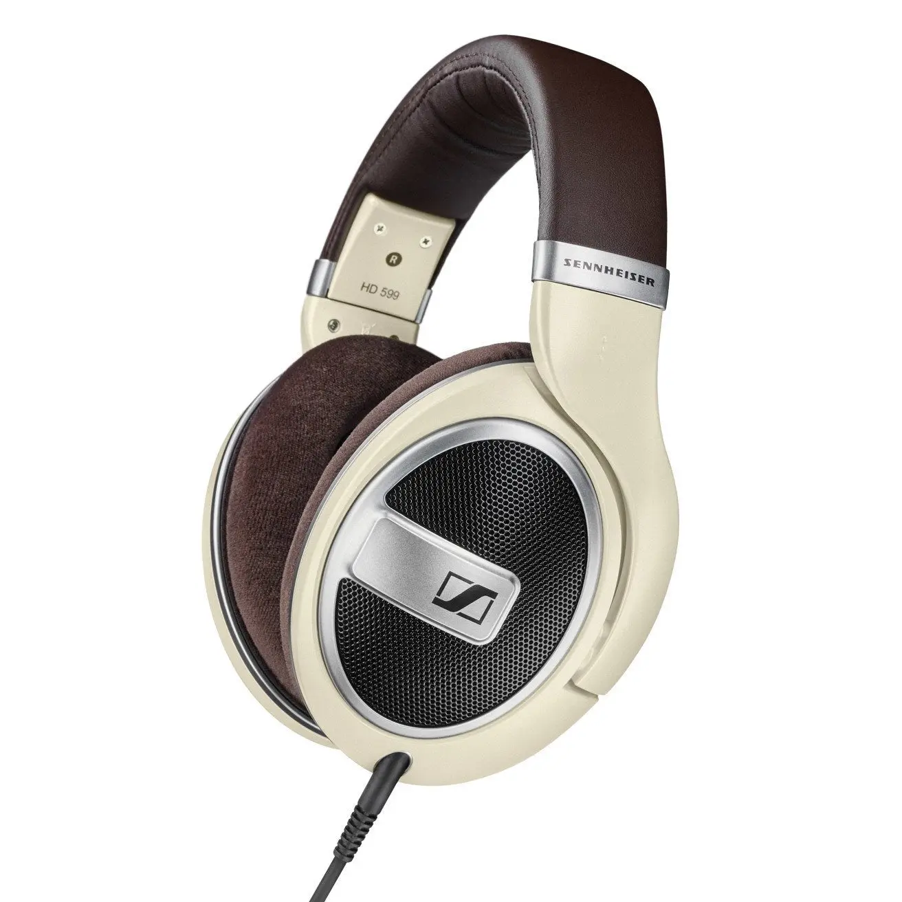 Sennheiser HD 599 Open-Back Wired Audiophile Headphones, High Quality Durable Aluminium Cable Wired Headphones, High Quality Headphones