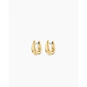gorjana – Banks Wrap Huggies – 18K Gold-Plated Huggie Earrings – Bold & Minimalist – Sleek Everyday Jewelry