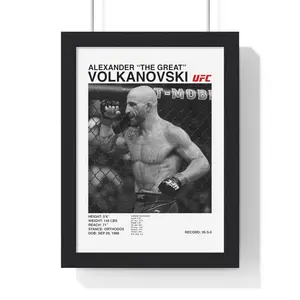 Alexander "The Great" Volkanovski Ufc Digital Poster Wall Art, Print On High Quality Paper, Mma Poster, Boxing Design, Unframe