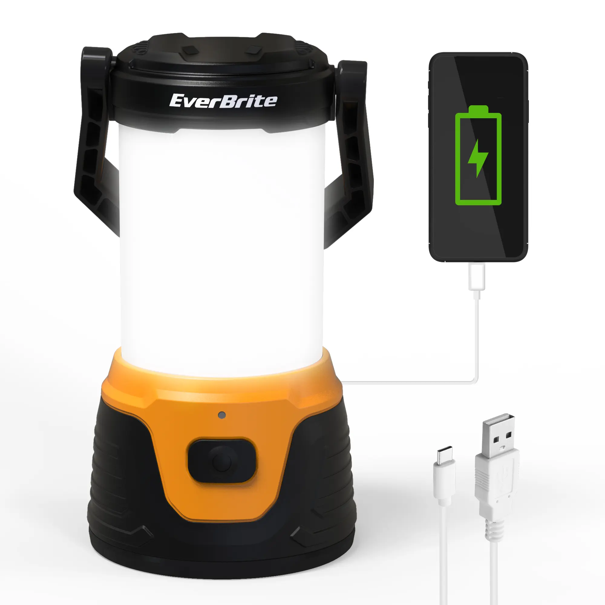 #summersale EverBrite Rechargeable LED Camping Lantern with Power Bank Function, 1000 Lumens Camping Lights, 5 Lighting Modes, Ideal for Power Outages, Emergencies, Hurricane, Home and More