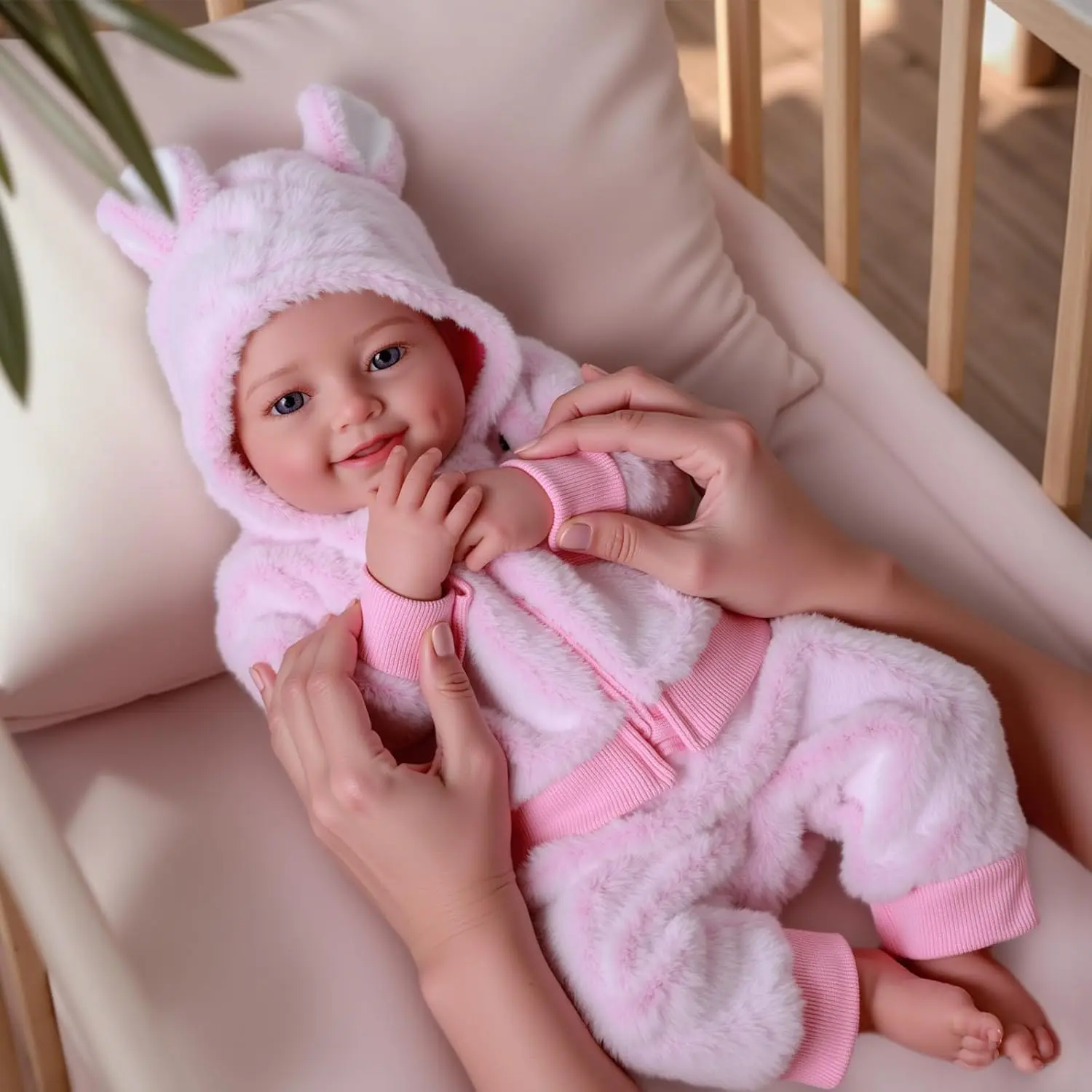 #Summervibes#DealsForYouDays BABESIDE Lifelike Reborn Baby Dolls 20Inch Fabric Body Vinyl Limbs Real Life Baby Dolls with Toy Accessories for Kids Age 3+ Suitable Gifts for Mother's Day Valentine's Day Children's Day & Christmas
