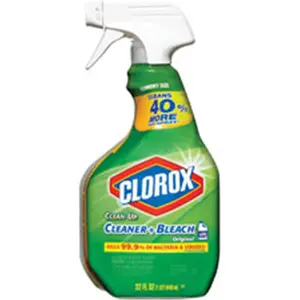 212 MAIN Clorox CLO31221CT Clean-Up Plus Bleach Disinfectant Cleaning Spray - 0.25gal Original, Bleach-Containing, Multicolor, for Household Bath & Kitchen Use, Cleaner