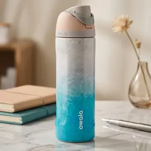 Owala Ocean Drift 24oz FreeSip Water Bottle – Insulated Leakproof Stainless Steel Travel Bottle with Straw for Gym & Daily Hydration