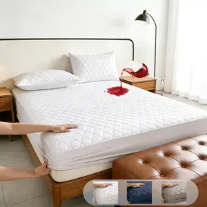 [Mother's Day Gift] Waterproof Mattress Protector – Soft & Dustproof, Urine & Leak & Milk Proof, Extra Deep Pocket, for Bedroom, Dorm, Hotel, Pet & Elderly Protection