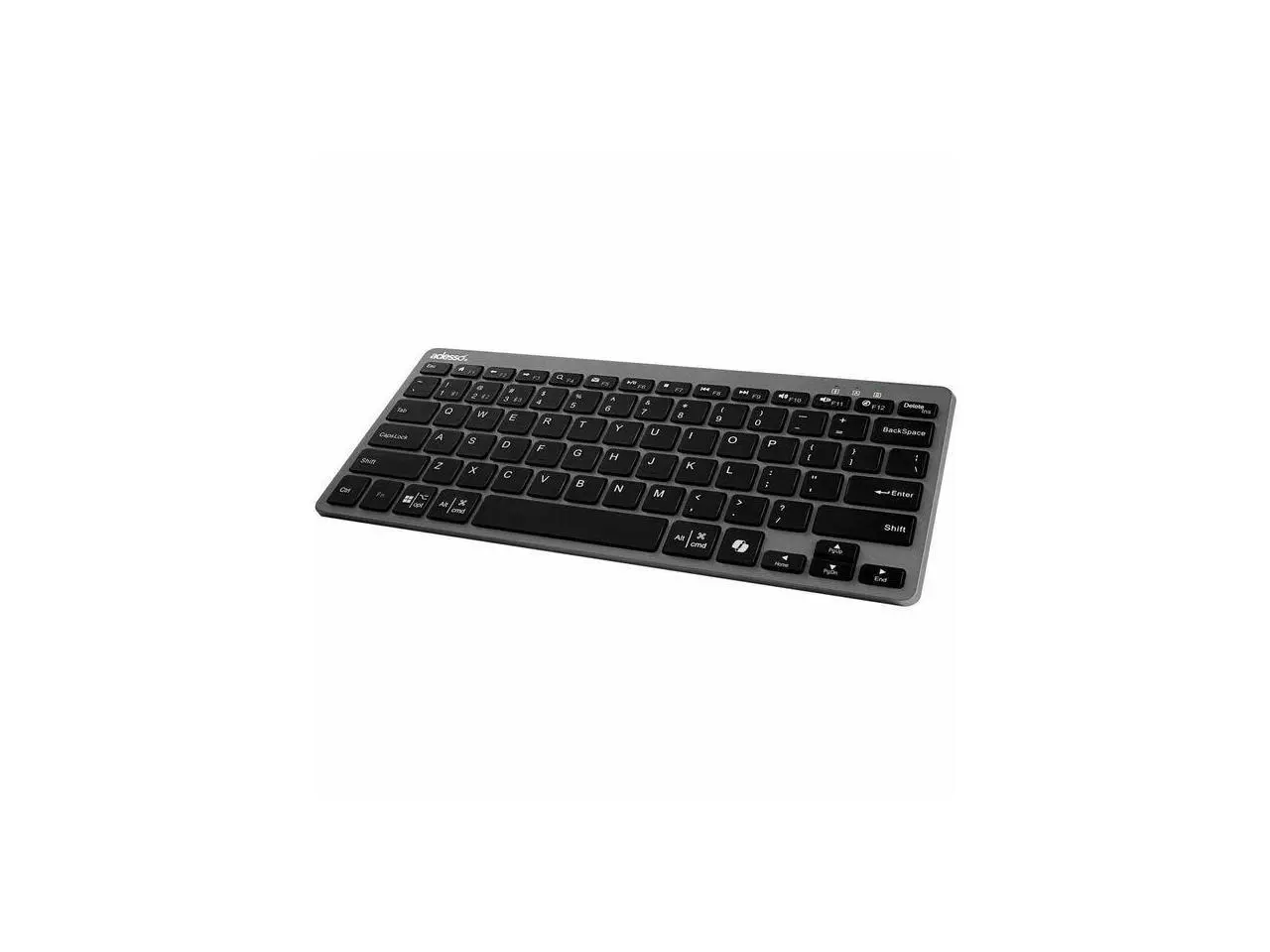 Adesso EasyTouch 7000 Multi OS Multi-Device Bluetooth Scissor Switch Keyboard with Copilot AI Hotkey - Wireless, Rechargeable, Quiet Keystrokes WKB-7000BB