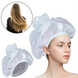 Breathable Mesh Hair Bonnet for Long Hair & Braids| Large Capacity Adjustable Shower Cap| Lightweight Quick-Dry Hair Wrap for Sleeping & Deep Conditioning