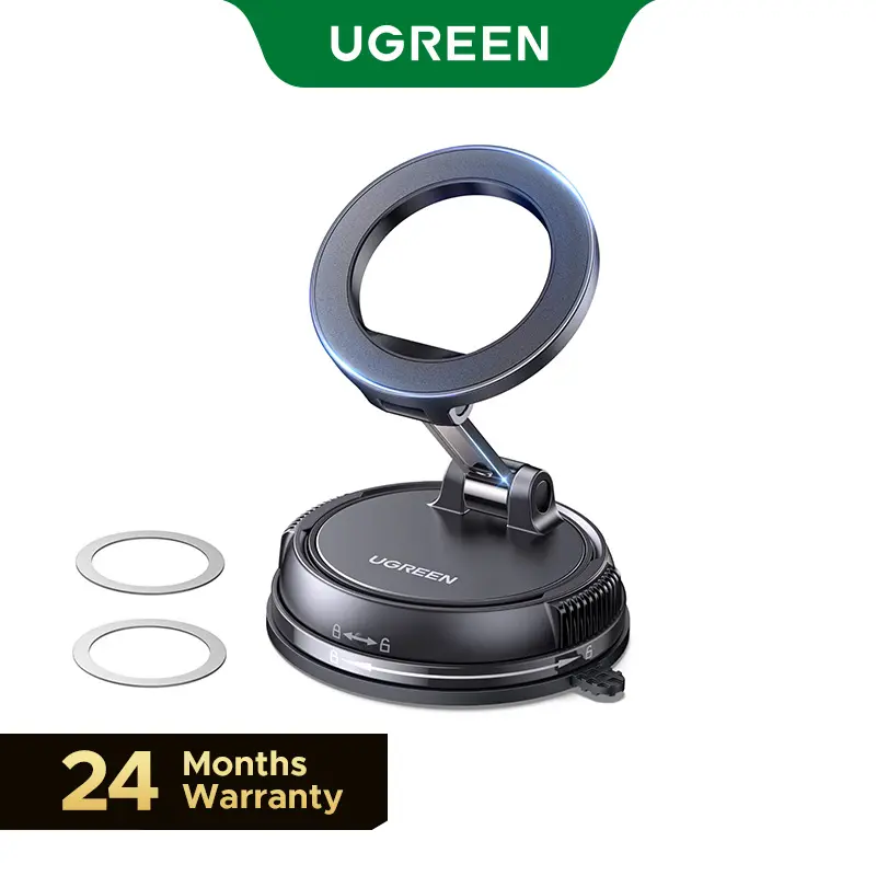 UGREEN Car Phone Mount for MagSafe [22xN55 & 80 LBS] Magnetic Phone Holder Vacuum Suction with 360°Rotatable Dashboard Windshield Compatible with iPhone 17 16 15 14 13 12 Plus Pro Max Series(Standard Version:Not for Reuse),DealsForYouDays