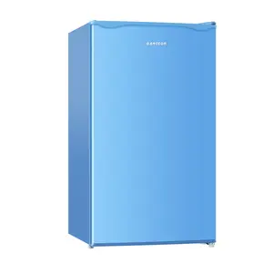 BANGSON 3.2 Cu.Ft Mini Fridge with Freezer Compact Energy-efficient Refrigerator Single Door Quiet Adjustable Temperature Small Drink Garage Room Portable Gift Idea, Christmas Gift Pink