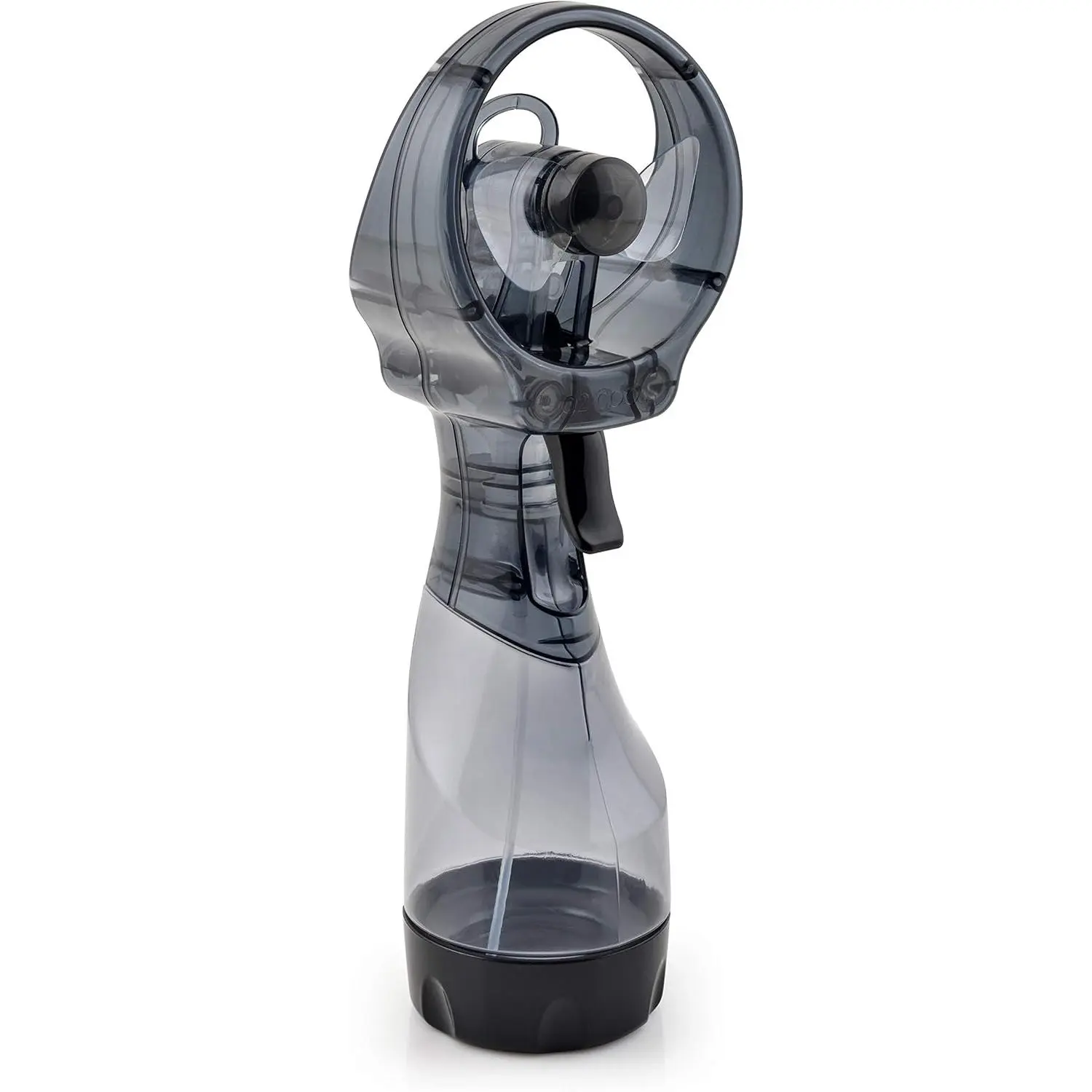 O2COOL Deluxe Handheld Misting Fan Battery Powered Grey | Yes